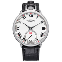 Chopard L.U.C Louis Ulysse White Dial Black Leather Men's Watch 161923-1001