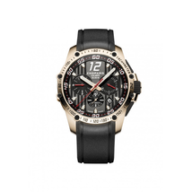 Chopard Superfast Chrono Black Dial 18kt Rose Gold Black Rubber Men's Watch 161284-5001