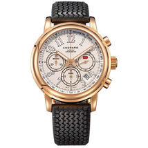 Chopard Mille Miglia Chronograph White Dial 18k Rose Gold Men's Watch 161274-5002