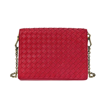 Bottega Veneta Ladies Leather Woc Red Bv Woch Chain Intre 508752 VO0AD 6411