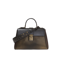 Bottega Veneta Ladies Shoulder Bag s Gold Bv Pizz Medium Piazza Metalic 493690 VA2Q0 8403