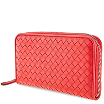 Bottega Veneta Zip Around Wallet- Red 114076 V001N RD