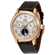 Chopard L.U.C Lunar One Sunray Silver Dial 18K Rose Gold Automatic Men's Watch 161927-1005 161927-5001
