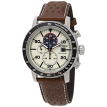 Citizen Brycen Chronograph Light Brown Dial Men's Watch CA0649-06X