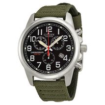 Citizen Eco-Drive Chronograph Black Dial Men's Watch AT0200-05E