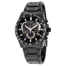 Citizen Perpetual Chrono A-T Black Dial Men's Watch AT4007-54E