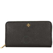 Tory Burch Tory Burch Robinson Zip Continental Wallet- Black 11169071