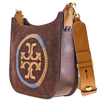 Tory Burch Ella Whipstitch Crossbody Bag- Brown 56186-234