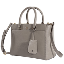 Tory Burch Robinson Small Double-Zip Tote - Gray Heron 46331-082