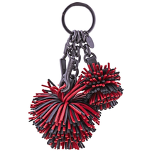 Bottega Veneta Ladies Keycase Red Keys Keyring Pompom 531972 VBLO0 6442