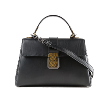 Bottega Veneta Ladies Shoulder Bag s Black Bv Pizz Medium W Thinstrap 498992 VALKD 1000