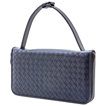 Bottega Veneta Ladies Travel Organizer wallet Pouchette Navy 169730 V4651 4013 F13 CO