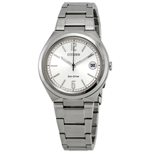 Citizen Chandler Eco-Drive Silver Dial Ladies Watch FE6021-88A