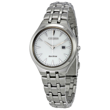 Citizen Corso Eco-Drive Silver Dial Stainless Steel Ladies Watch EW2490-55A