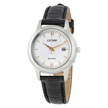 Citizen Ladies Straps Eco-Drive Silver Dial Ladies Watch FE1086-04A