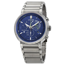 Citizen Proximity Eco-Drive Perpetual Calender Chronograph Blue Dial Men's Watch BZ1000-54L