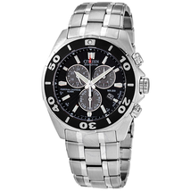 Citizen Signature Perpetual Calendar Eco-Drive Chronograph Black Dial Men's Watch BL5440-58E