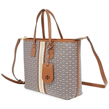 Tory Burch Gemini Link Canvas Small Tote- Light Umber Gemini Link 53304-905