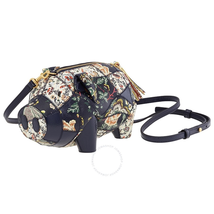 Tory Burch Ladies Leather Navy Peggy The Pig Mini Bag 50614-476