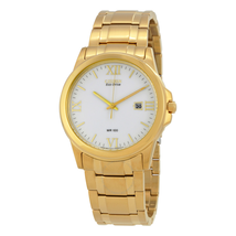 Citizen Eco-drive White Dial Gold-tone Steel Men's Watch BM7262-57A