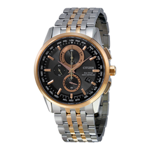 Citizen Perpetual Calender Black Dial Men's Watch AT8116-57E