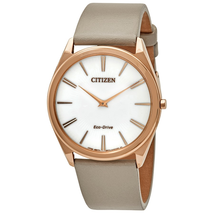 Citizen Stiletto Eco-Drive White Dial Ladies Watch AR3076-08A