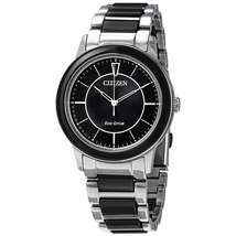 Citizen Two-tone Chandler Black Dial Ladies Watch EM0741-51E