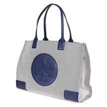 Tory Burch Ella Canvas Tote- Navy 45209-410