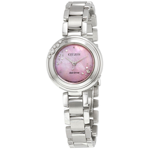 Citizen Carina Pink Mother of Pearl Dial Ladies Watch EM0460-50N
