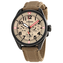 Citizen Chandler Multi-Function Beige Dial Men's Watch BU2055-08X