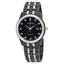 Citizen Corso Eco-Drive Black Diamond Dial Men's Watch BM7348-53E