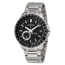 Citizen Eco Drive Black Dial Stainless Steel Men's Watch CC3005-85E