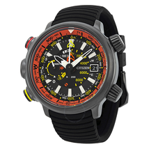 Citizen Eco Drive Promaster Black Dial Black Rubber Watch BN5035-02F