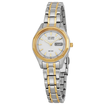 Citizen Eco-Drive Sport White Dial Two-tone Ladies Watch EW3144-51A