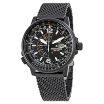 Citizen Nighthawk Pilots Black Dial Men's Watch BJ7009-58E