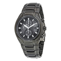 Citizen Ctizen Eco Drive Chronograph Black Dial Titanium Men's Watch CA0265-59E