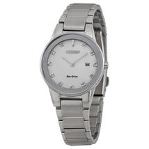 Citizen Axiom Eco-drive Silver Dial Ladies Watch Ga1050-51b GA1050-51B