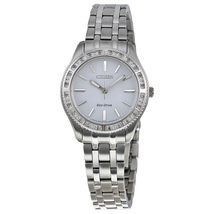 Citizen Carina White Dial Stainless Steel Ladies Watch EM0240-56A