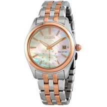 Citizen Corso Light Champagne Mother of Pearl Dial Two-Tone Ladies Watch EV1036-51Y