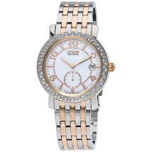 Citizen Eco-Drive White Dial Ladies Watch EV1016-58A