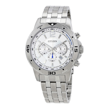 Citizen Chronograph Silver Dial Stainless Steel Men's Watch AN8100-54A