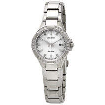 Citizen Riva Diamond Silver Dial Ladies Watch EW2460-56A