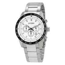 Citizen White Dial Men's Chronograph Watch AN8071-51A