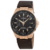 Citizen World Perpetual A-T World Time Black Dial Men's Watch CB0168-08E