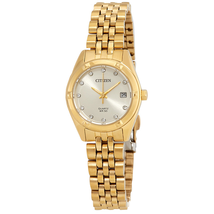 Citizen Champagne Dial Yellow Gold-tone Ladies Watch EU6052-53P