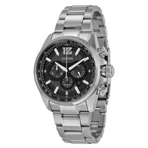 Citizen Shadowhawk Eco-Drive Chronograph Black Dial Stainless Steel Men's Watch CA4170-51E