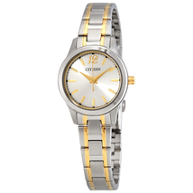 Citizen Silver Dial Two-tone Ladies Watch EL3034-58A