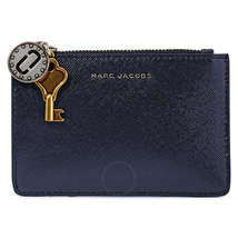Marc Jacobs Saffiano Leather Wallet- Navy Blue M0012602-410