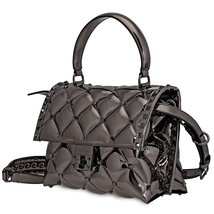 Valentino Candystud Top Handle Satchel- Grey RW2B0B55IIZ-W21