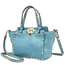 Valentino Rockstud Mini Tote- Blue RW0B0861VSF PI4